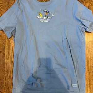 Life Is Good Light Blue Tee